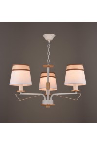 Люстра подвесная на цепи SVLIGHT трехрожковая 0950/3 белый